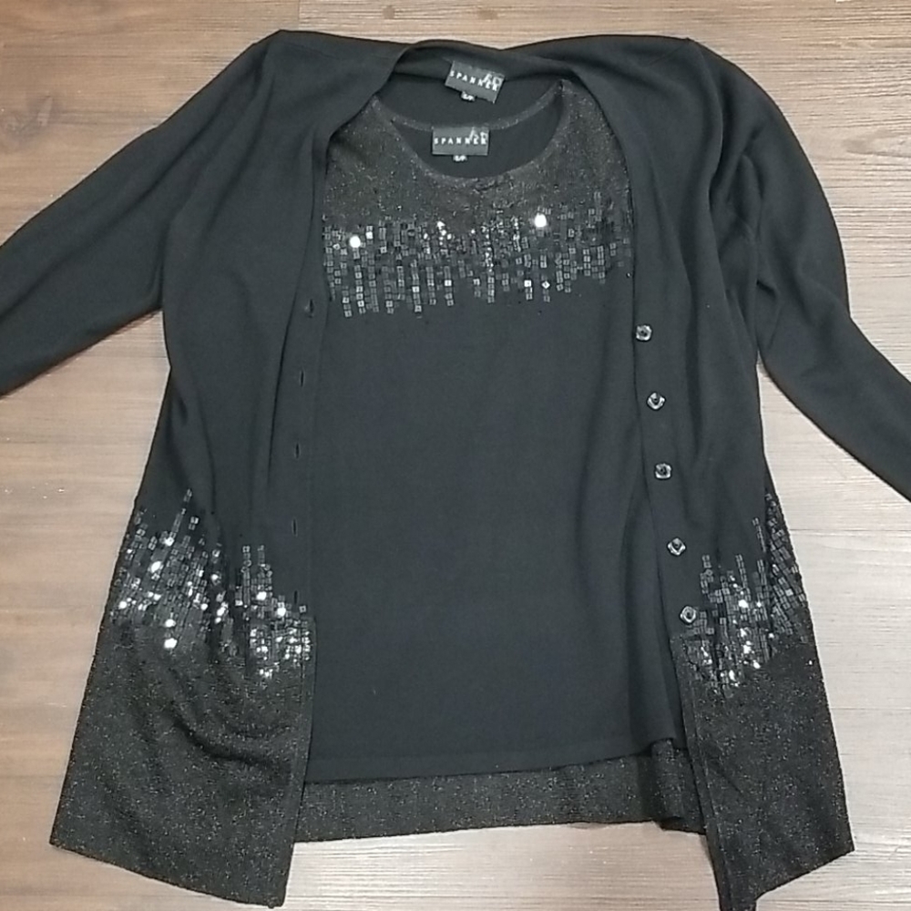 2 Piece Tank And Cardigan Set